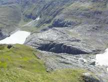 Blick auf den Gletscherweg